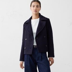 Banana Republic Dark Blue Pea Coat